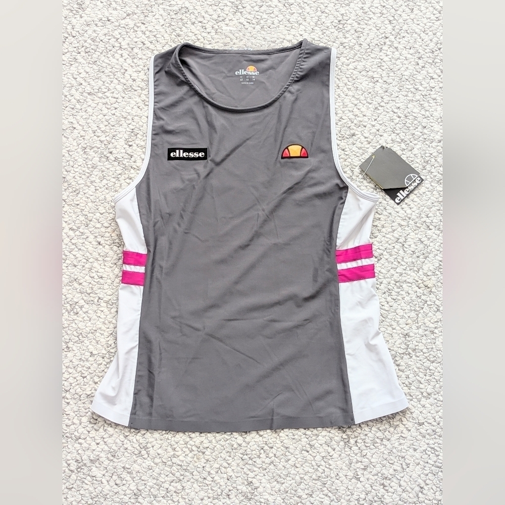 NWT Ellesse Women's (Size 10) Woodside Racerback Tank Top w/Moisture Wicking